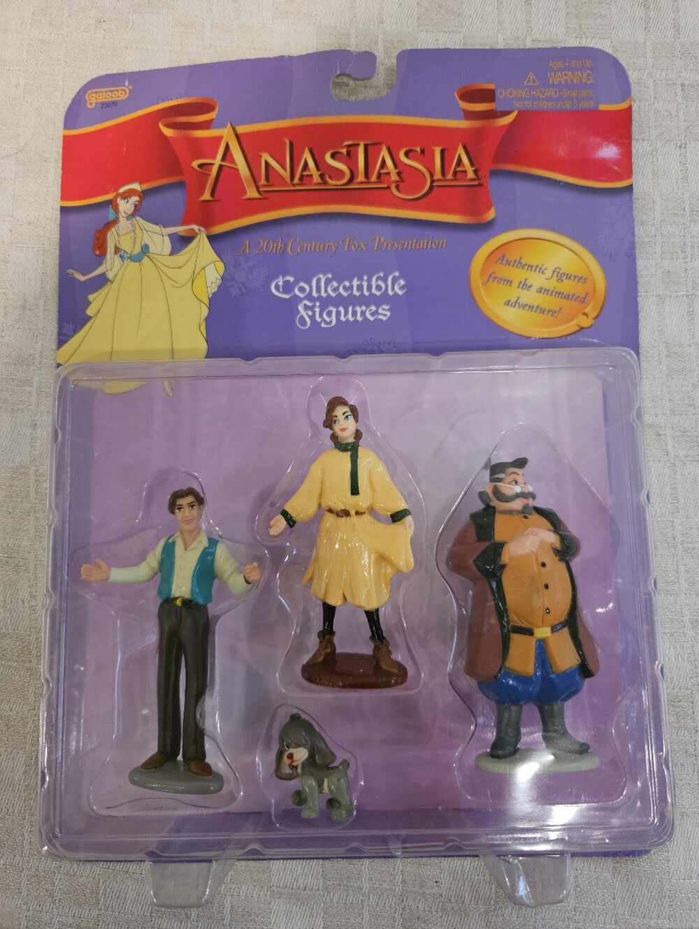 Anastasia Collectible Figures Dimitri Anya Pooka Vladimir Disney Galoob 1997 New